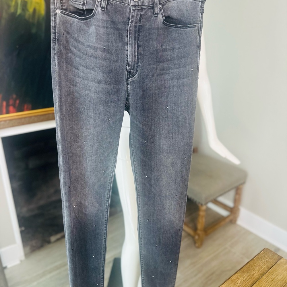 Hudson Stud Detail Skinny Jeans